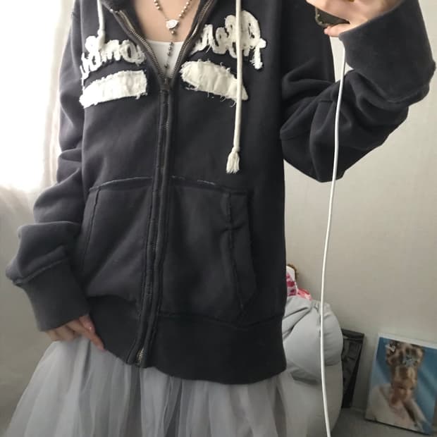 아베크롬비 차콜 후드집업