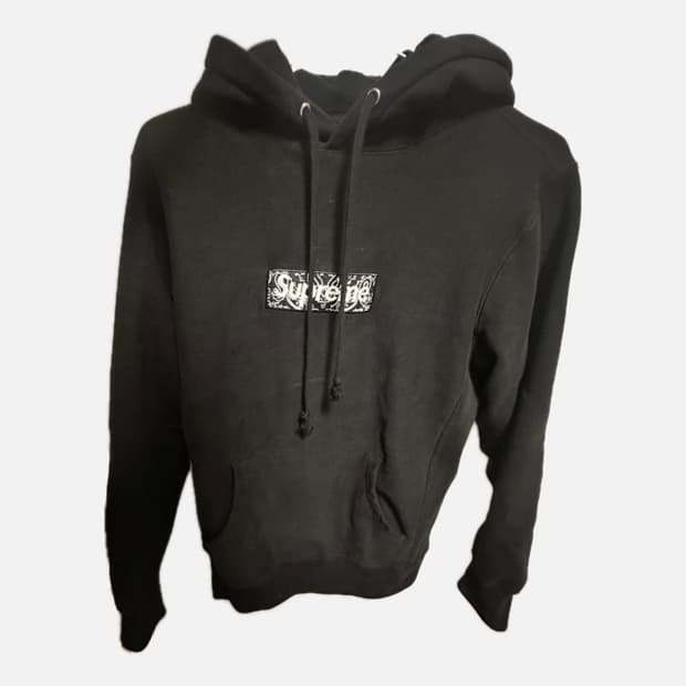 [S]19FW 슈프림 반다나 후드 블랙