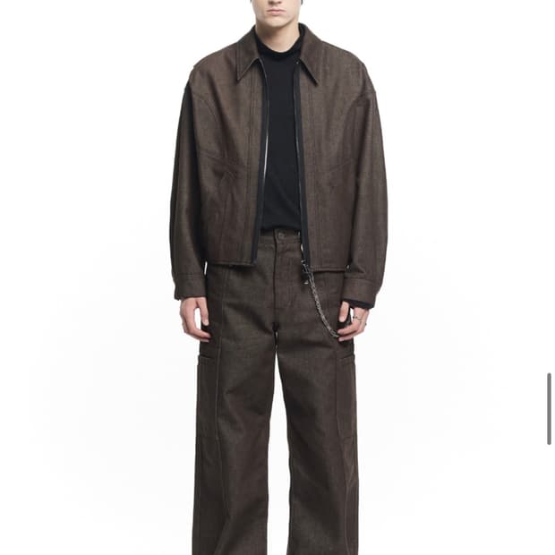 메종미네드 데님 트러커 (브라운)