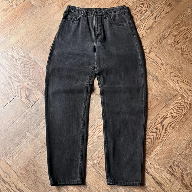 [32]90's 리바이스 USA 오랜지탭 550 흑청 데님 팬츠