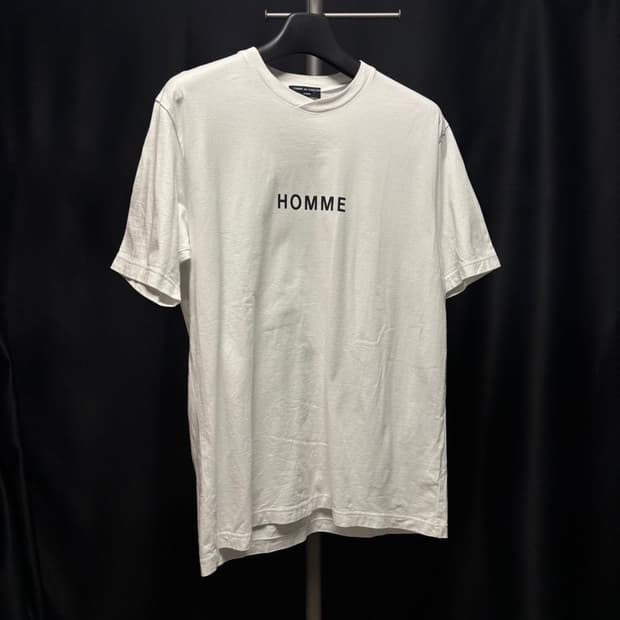 L) 꼼데가르송 옴므 homme 반팔 티셔츠