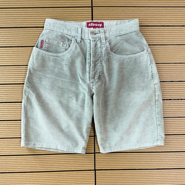 90s 올드 스투시 코듀로이 쇼츠