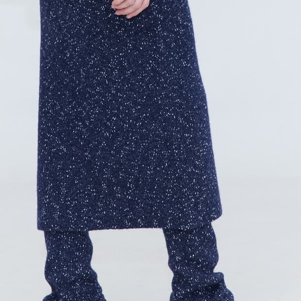 분더캄머 니트 스커트 & 슬릿 레그 워머