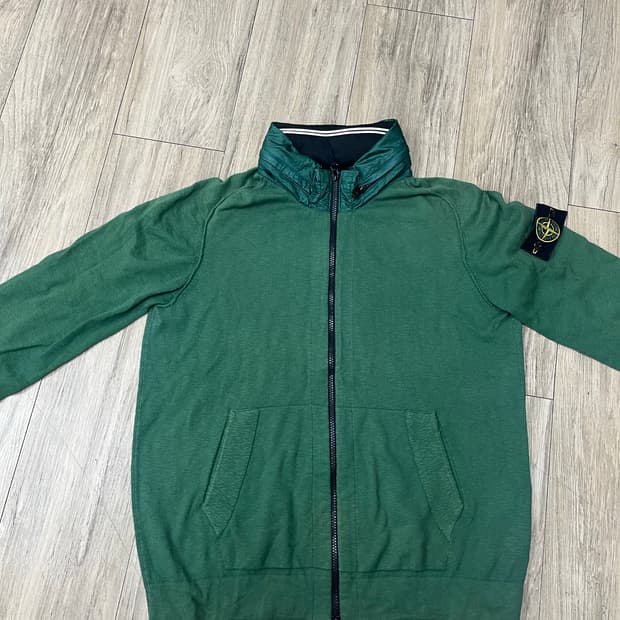 스톤아일랜드 후드집업 그린 XL