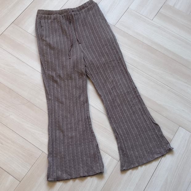 [w closet] cotton blend knit pants 