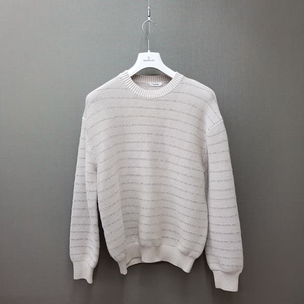 한섬 시스템옴므 2021 니트 텍스처 라운드 스웨터 100사이즈