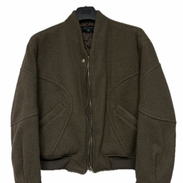 브라운 봄버 자켓