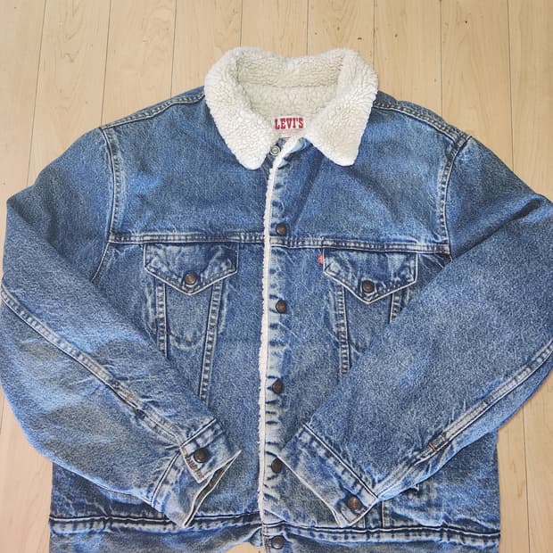 80~90s 리바이스 쉐르파 데님 트러커 자켓 46R(L정도)