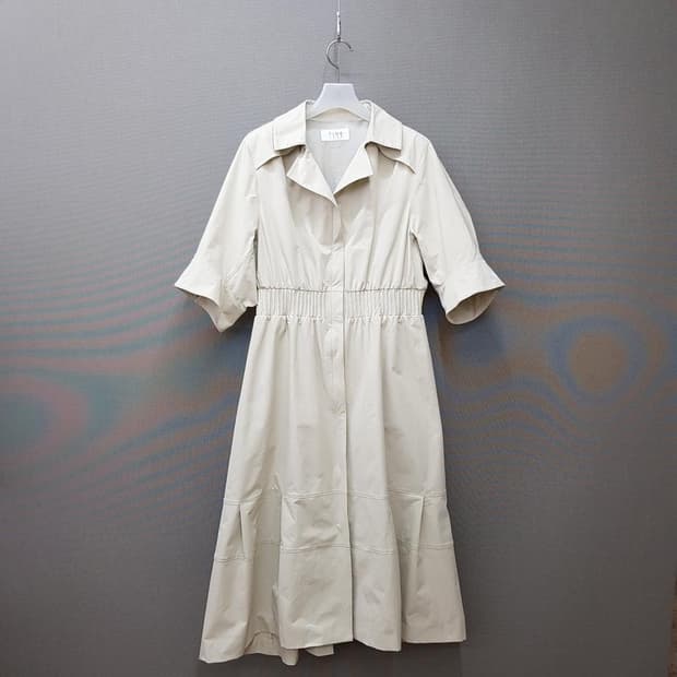 한섬 타임 2020 허리셔링 A라인 플레어 원피스 88-98-165사이즈