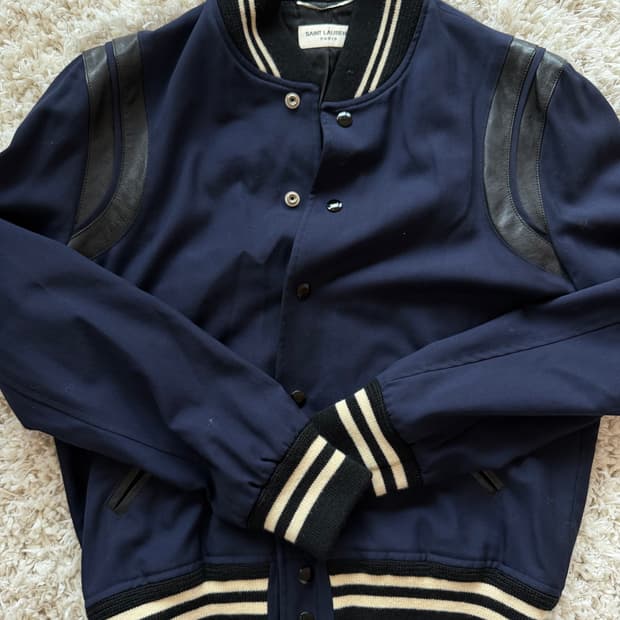 생로랑 테디 바시티 자켓 48