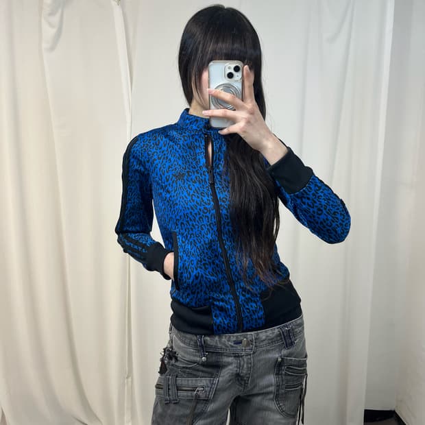 Adidas Firebird leopard jersey