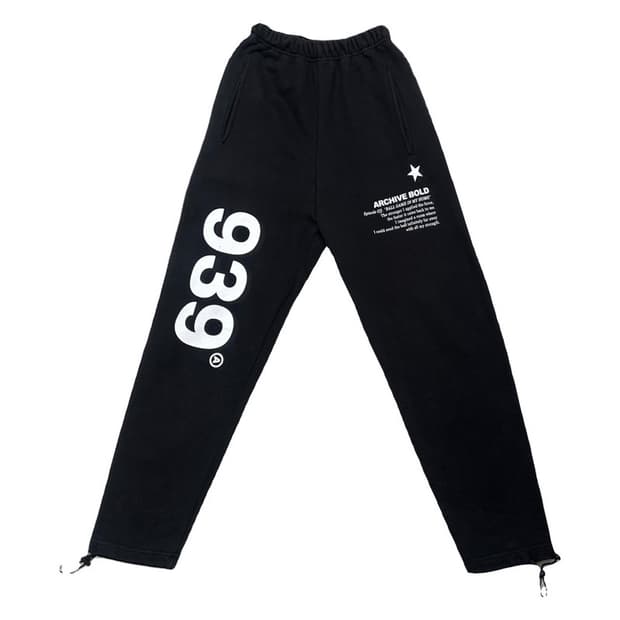 ARCHIVE BOLD 939 스웻팬츠 블랙 S
