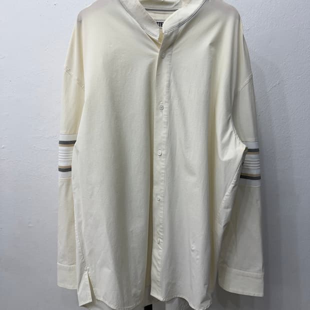 정품) 시스템옴므 한섬 21ss 오버핏 나일론 셔츠남방 95