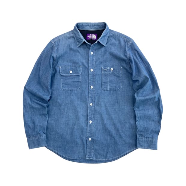 노스페이스 퍼플라벨 샴브레이 셔츠