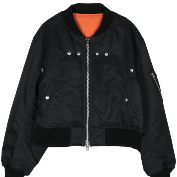 [50] 솔로이스트 two-way cropped bomber jacket