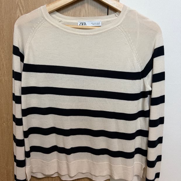 자라 스트라이프 봄 니트 
