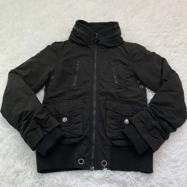 빈티지 셔링 터틀넥 점퍼 761 y2k 스트릿 갸루 펑키 일본빈티지 