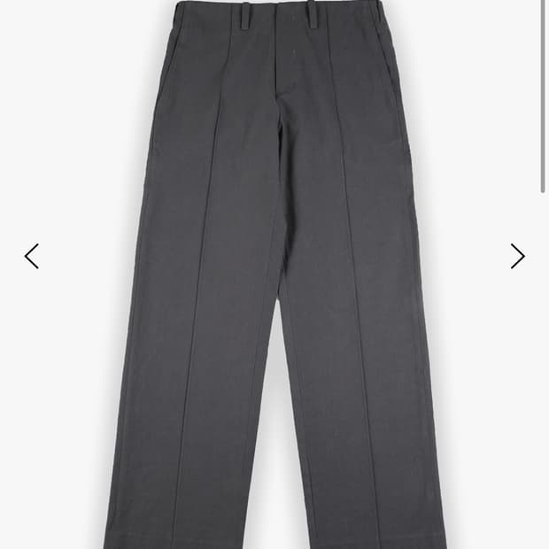 Les 레스 stitch crease trouser charcoal 2