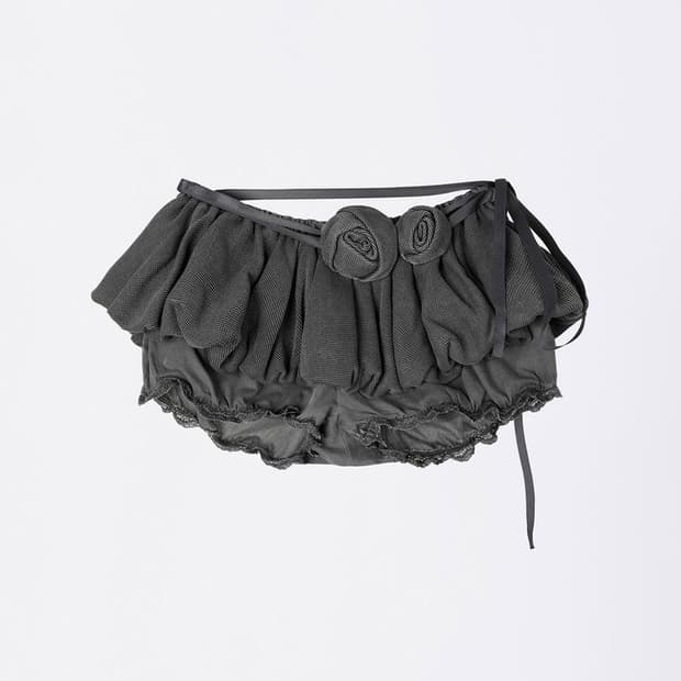 새상품 2 Washed Rose Bloomer Skort Charcoal