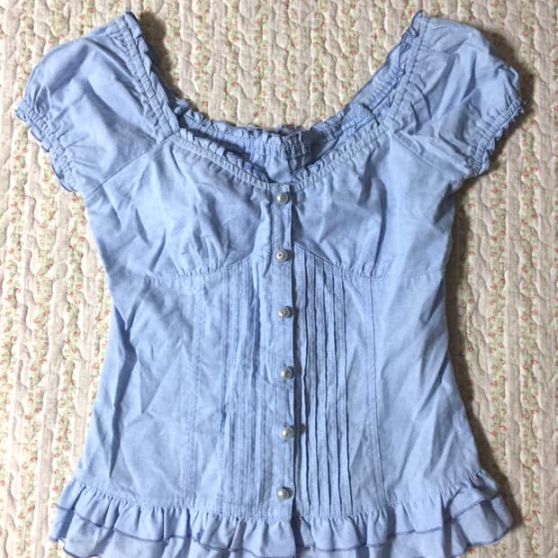 Vintage faerie frill blouse