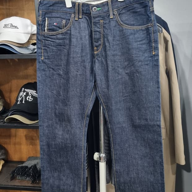 타미 콘밀데님 셀비지 슬림스트레이트 청바지 33~34size 컨디션9