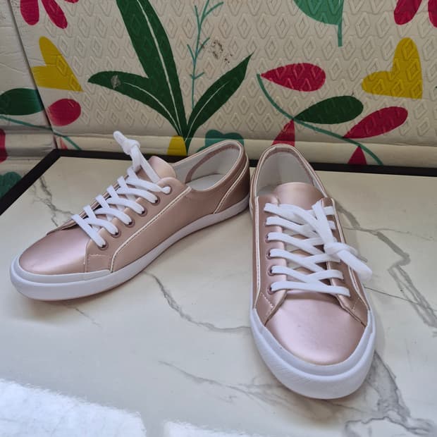 라코스테 핑크 베이지 여성 스니커즈 운동화225