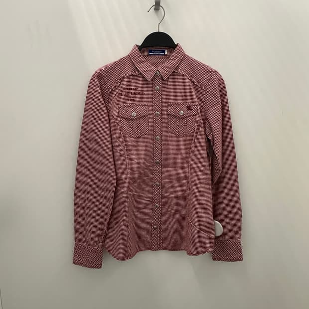 BURBERRY 버버리 여성 체크긴팔셔츠