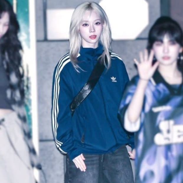 에스파 윈터 착용 모델 아디다스 베켄바우어 져지 (XL)