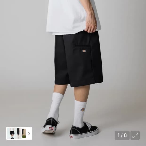 디키즈 루즈핏 워크쇼츠 블랙 30