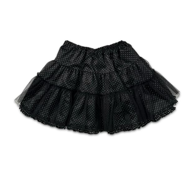 vintage dot frill mini skirt