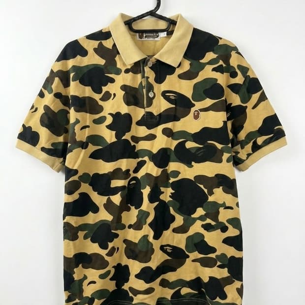 베이프 카모 카라티셔츠