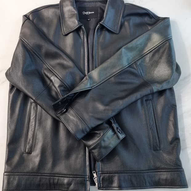 도프제이슨 오버핏 램스킨 싱글자켓 M