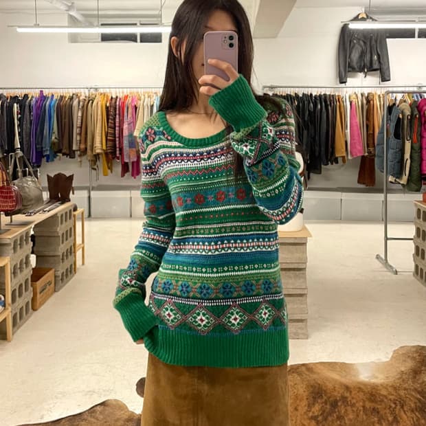 H&M L.O.G.G. fair isle knit