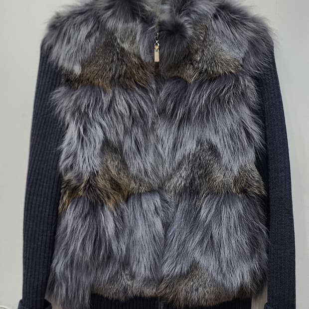 서울컬렉션 코요테 털 니트 가디건 L