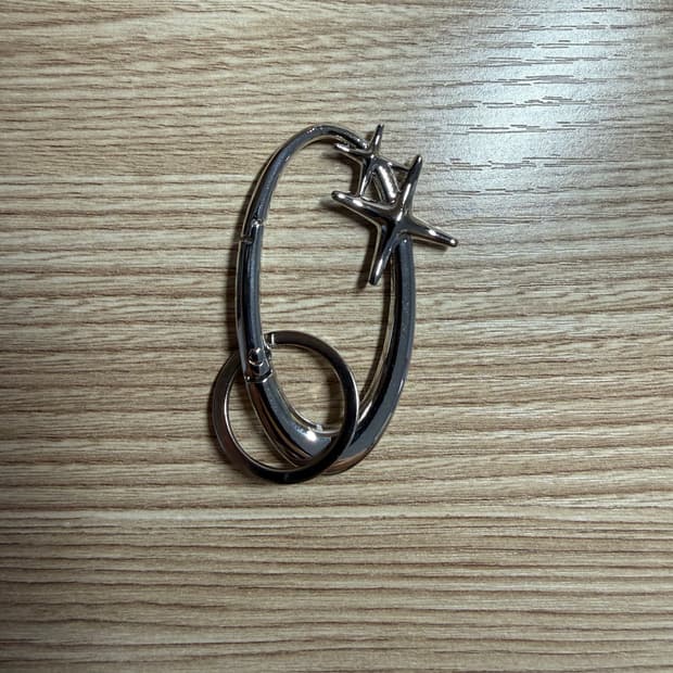 별 카라비너 키링