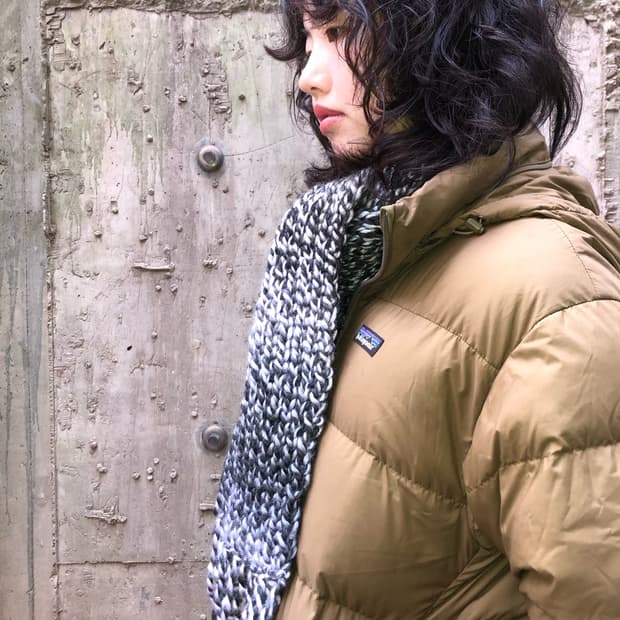 Handmade clouds muffler