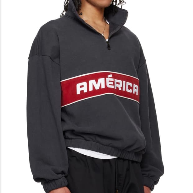 Willy chavarria america quarter zip