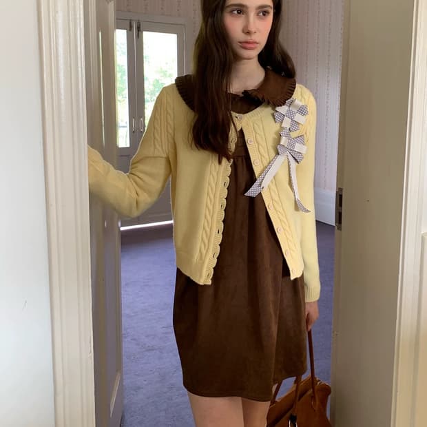 MineBeThyVers 니트 + 원피스 세트