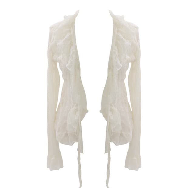 miae Frill lace cardigan 페어리 프릴 레이스 가디건