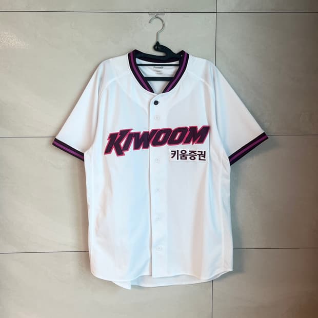 [XL/105] 25년 키움 히어로즈 노마킹 야구 홈 유니폼 