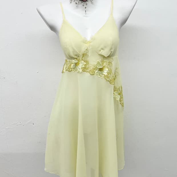 페어리 시어 레이스 슬립