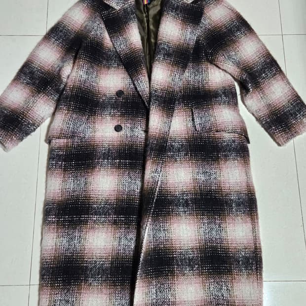 폴스미스 알파카 체크 코트