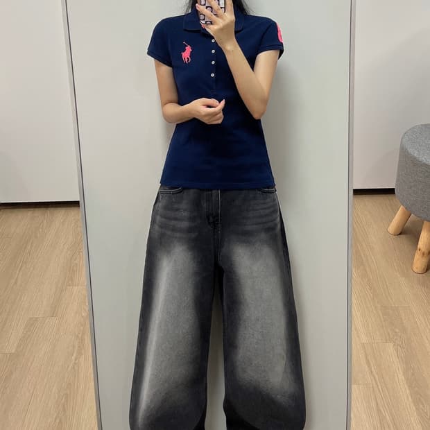 폴로 랄프로렌 빅포니 네이비 반팔 카라티