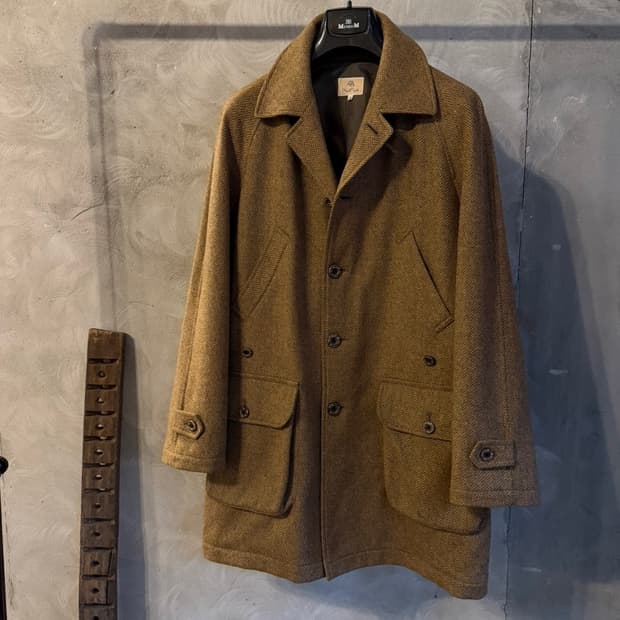 maul ruck 브라운 헤링본 아웃도어코트 남성100