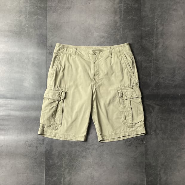 OLD NAVY 올드네이비 베이지 코튼 카고 하프 팬츠 A00765