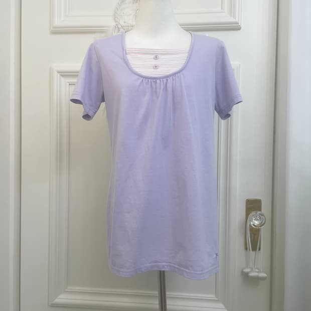 MARIE CLAIRE lavender mori stripe point 