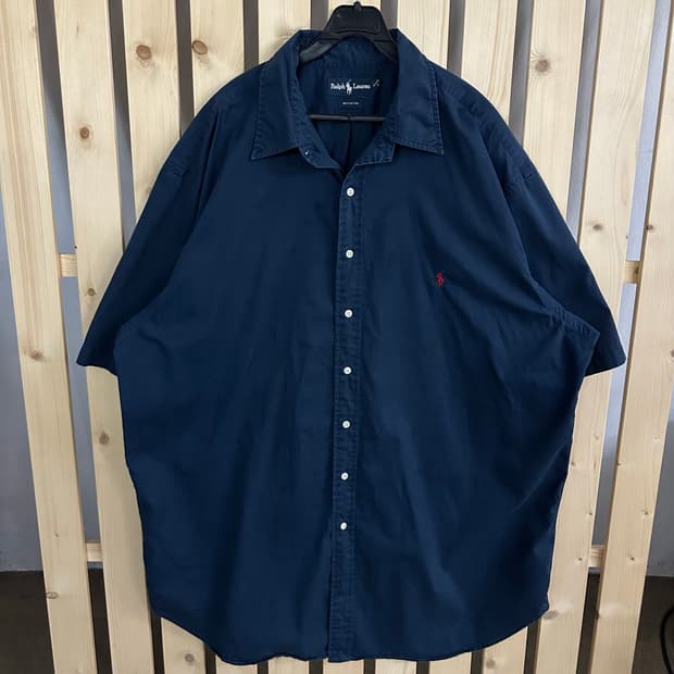 (2XL) 폴로 랄프로렌 네이비 반팔 셔츠