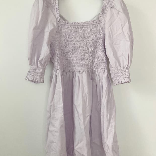 H&M 연보라 스퀘어넥 원피스 EUR36