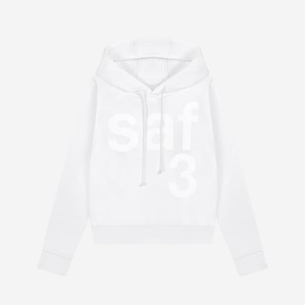 사파리스팟 1/2 basic safari hoodie 화이트 2사이즈