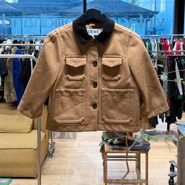 로에베 브라운 워크웨어 자켓 